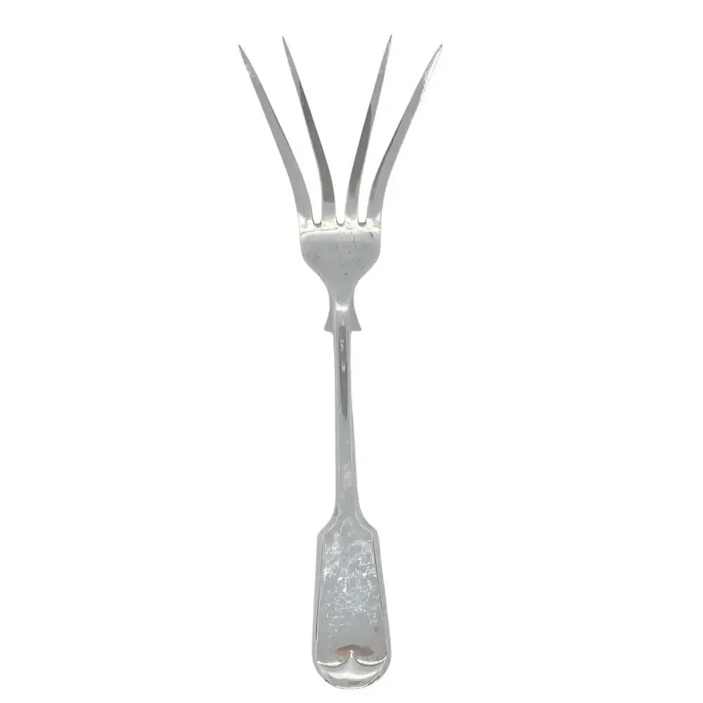 Antique English Silverplate Serving Fork by Daniel & Arter Birmingham 1902